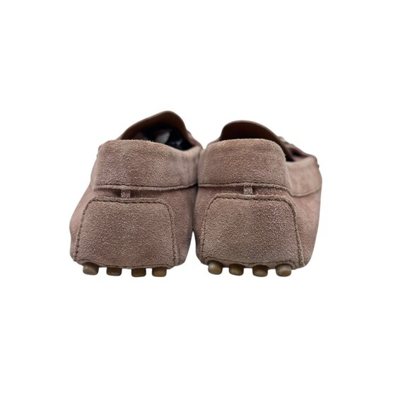 Gucci Women's Jordaan driving Loafers blush pink suede horsebit shoes size 35.5 - Picture 12 of 15